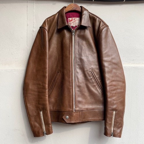 Addict Clothes horsehide leather jacket (100)