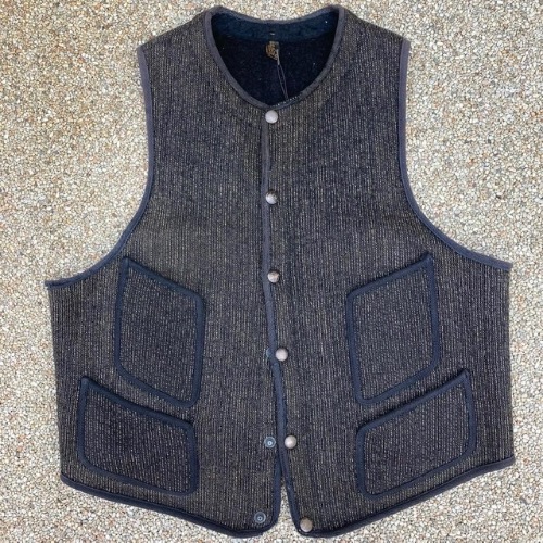 30~40s vintage brown’s beach work vest(105size)