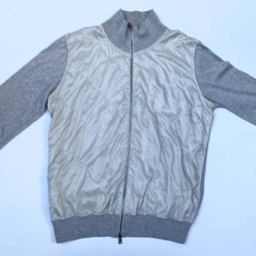 prada nylon/cotton zip up hoodie (~105 size)