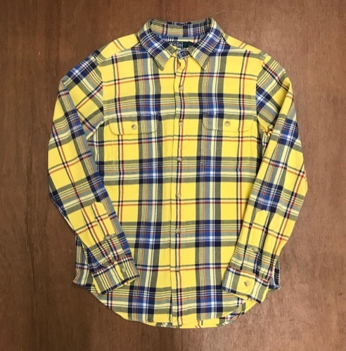 Polo Ralph Lauren cotton plaid work shirt (M size, 95~100size 추천)