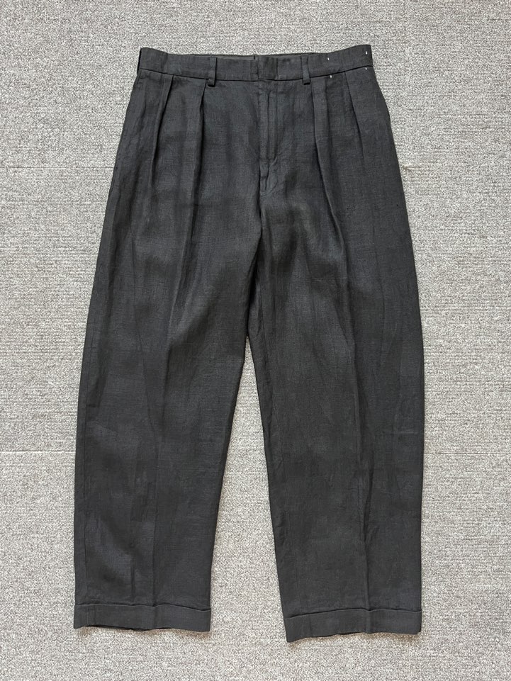 polo black linen 2 pleated pants (32인치 추천)