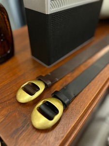 SVC leather belt (볼드 버클) black