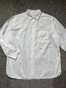 nanamica snap button white shirt (L size, ~105 추천)