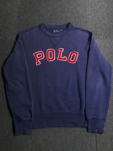 Polo RL cotton/poly double v patched sweatshirt (L size, ~105 추천)