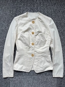 yohji yamamoto slim fit cotton noncollar jacket (S size, 55 추천)