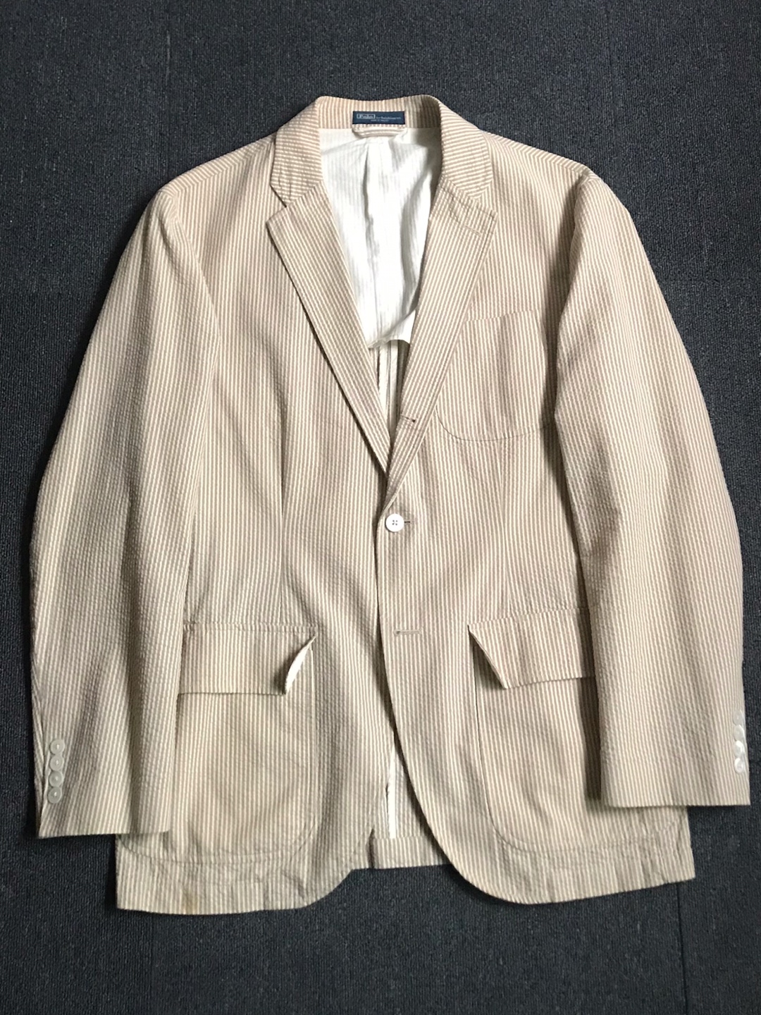 Polo RL seersucker 3/2 sport jacket (46R size, 105 추천)