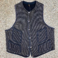 30~40s vintage brown’s beach work vest(105size)