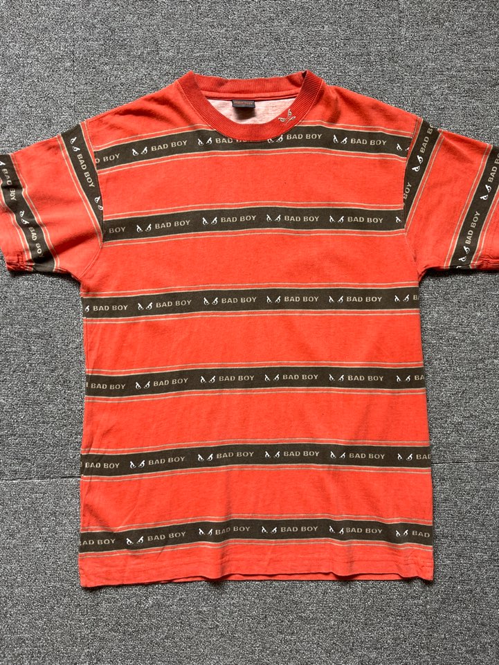 vintage stripe t shirt (L size, 100-103 추천)