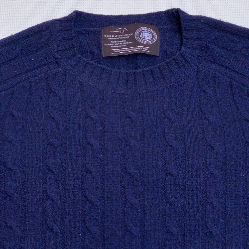 J, PRESS wool cable knit sweater (95-98size)