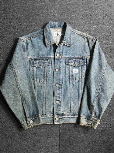 Calvin Klein denim trucker jacket (M size, 100~103 추천)
